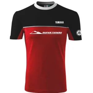 Pánské triko s motivem Yamaha Supertenere - Černá/Červená Pouze Dnes