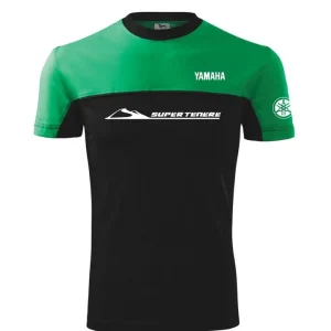 Nejlepší Volba Pánské triko s motivem Yamaha Supertenere - Zelené/Černé