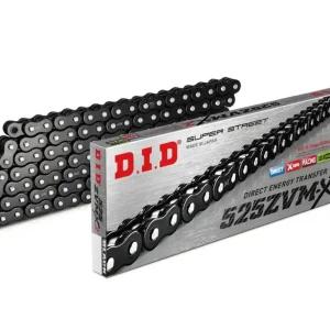 ZVM-X série X-Kroužkový řetěz D.I.D Chain 525ZVM-X2 124 článků Black/Black Levný