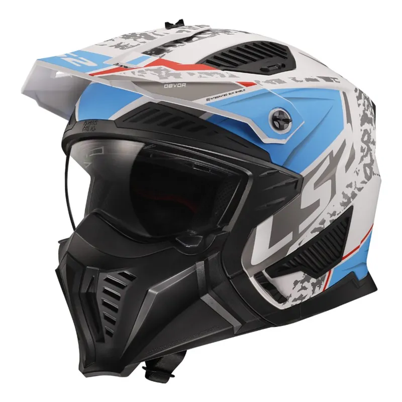 Levný LS2 OF606 DRIFTER DEVOR M.WHITE BLUE-06