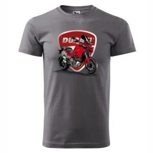 Pánské triko s motivem Ducati Multistrada - Šedá Výhodná Nabídka