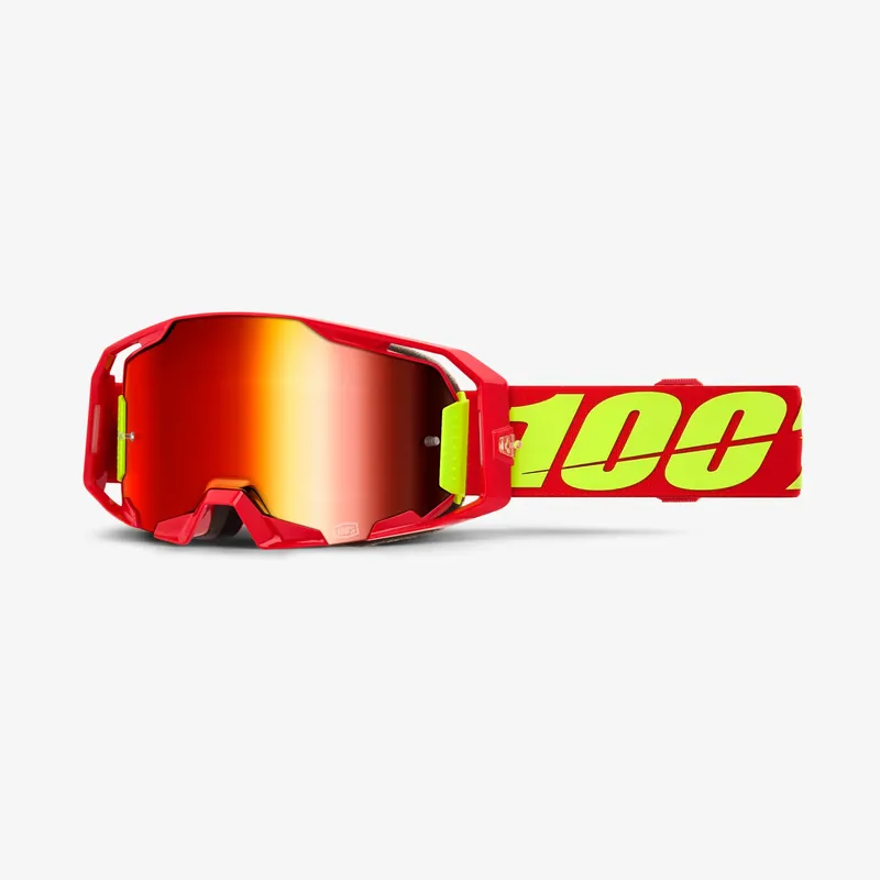 100 % BRÝLE ARMATIC RED - ZRCADLOVĚ ČERVENÝ ZORNÍK ČERVENÝ/ŽLUTÝ FLUO GLASS Akční Cena