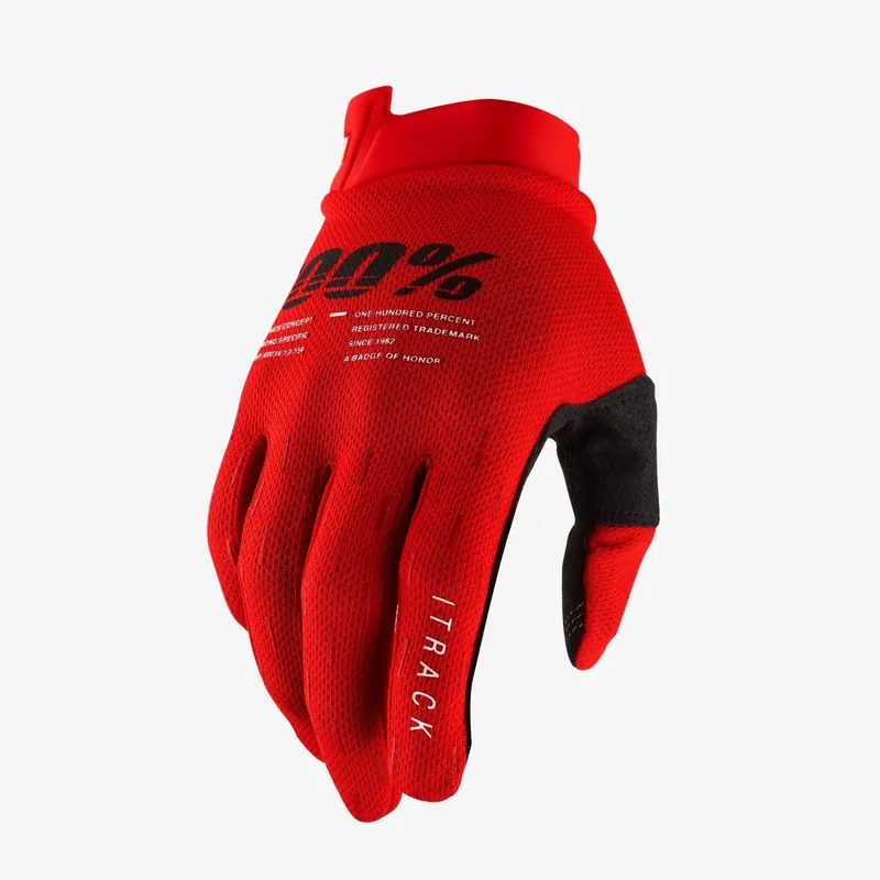 100 % CROSS/ENDURO RUKAVICE ITRACK ČERVENÉ VELIKOST 2XL Nejlepší Cena