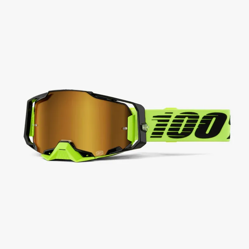 100 % BRÝLE ARMEGA NEON YELLOW - MIRROR GOLD LENS FLUO YELLOW/BLACK GLASS Rychlé Dodání