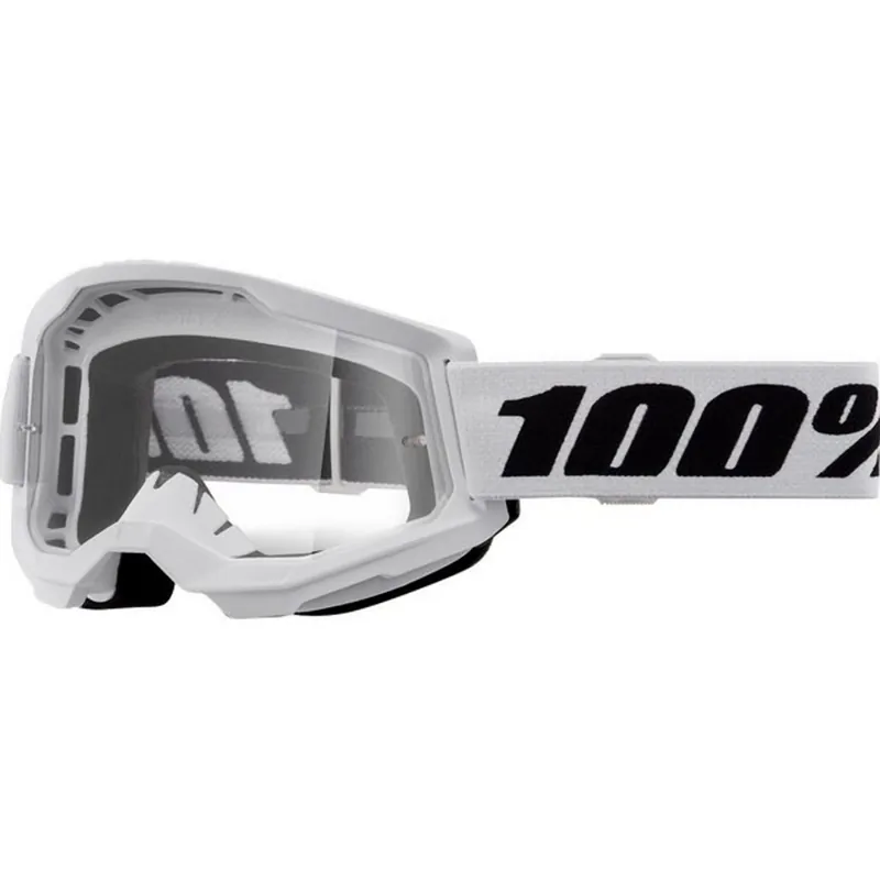 100 % BRÝLE STRATA 2 YOUTH JUNIOR WHITE - ČIRÁ SKLA BARVA BÍLÁ/ČERNÁ Cenově Výhodný