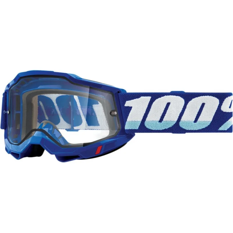 100 % BRÝLE ACCURI 2 ENDURO MOTO BLUE - DVOJITÁ ČIRÁ SKLA MODRÁ /BÍLÁ Dokud Zásoby Vydrží